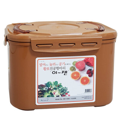이젠 황토 진공항아리 누름독 김치통 매실통 12l