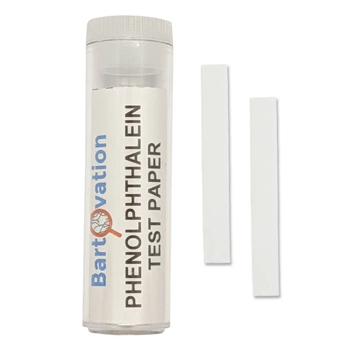 Phenolphthalein Test Paper [Vial of 100 Paper Strips]