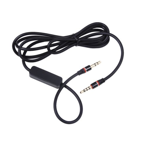 NiceTQ Replacement 3.5mm 1/8" Audio Cable Lead AUX-in Cord with MIC for Sentey Flow Music Gaming Foldable Headphone Headset