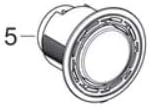Geberit: 243.395.11.1 - actuator type 01 pn single white alpine