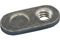 #10-24 Single Tab Weld Nuts, Low Carbon Steel, 4500 Pack