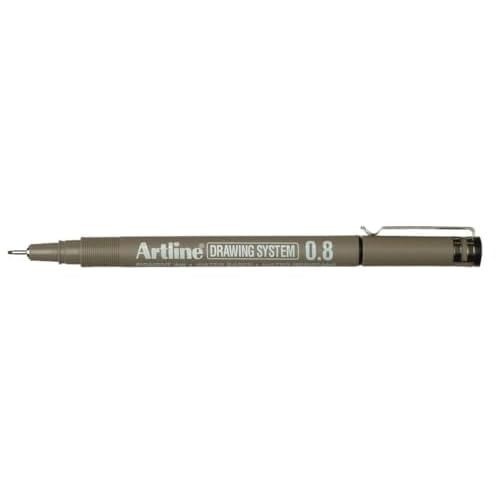 Artline drawing system pen - black 0.8 mm writing width