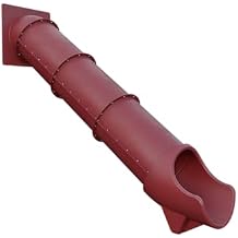 7-Foot Tunnel Express Slide for Playsets Enclosed, Secure & Exciting | TUSK StrongSM (Burgundy)