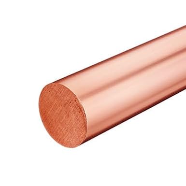 0.563 (9/16 inch) x 12 inches, C17510 Beryllium Copper Round Rod, Bar Stock