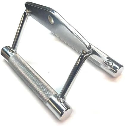IVANKO Chinning Triangle (CT) Cable Machine Attachment Solid Steel Triangle Row Handle Commercial Gym LAT Pulldown & Seated Row Grip Chrome Finish