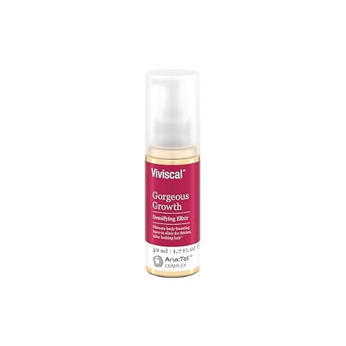 Viviscal Gorgeous Growth Densifying Leave-in Elixir for Thicker, Fuller Hair | Ana:Tel Proprietary Complex with Keratin, Biotin, Zinc | 1.7 Ounce