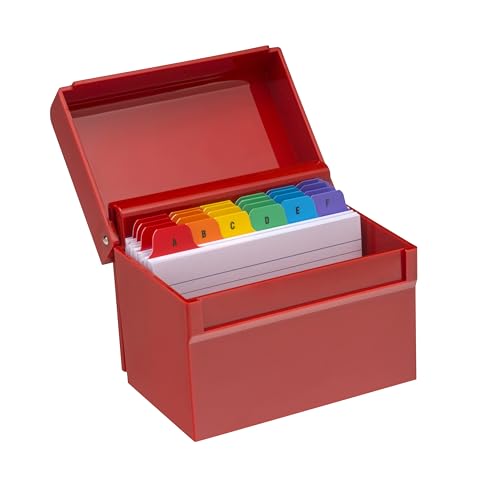 Osco Red Plastic Index Box Holder