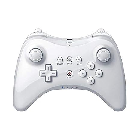 OSTENT Extension Wireless Pro Controller for Nintendo Wii U Gamepad Console Color White