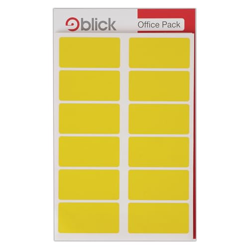 Blick Value Pack Labels 25x50mm Yellow 320 Labels