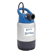 GOULDS PUMPS 2DW1011 Contractor Dewatering Pump, Heavy Duty, 1 hp, 115V, 50' Cord