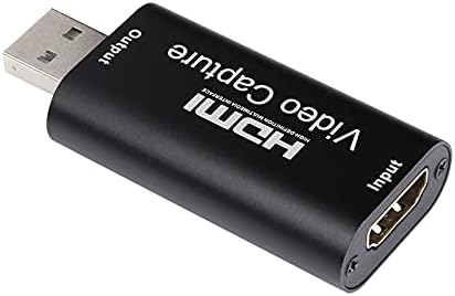 HDMI Video Capture Card, 4K HDMI to USB Capture Card Full HD 1080P 30fps, Record via DSLR, Camcorder, Action Cam for Gaming, Streaming TV, Recorder Live Streaming Video for Windows Mac OS