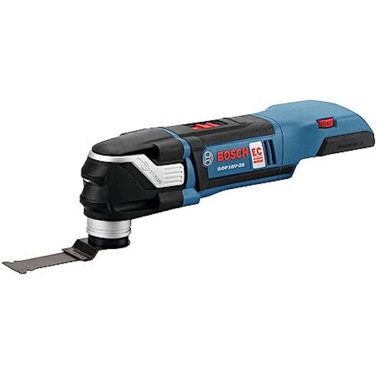 BOSCH GOP18V-28N 18V EC Brushless Oscillating Multi-Tool - Versatile, Compact Design with Enhanced Power With StarlockPlus For Quick-Change Technology Bare Tool