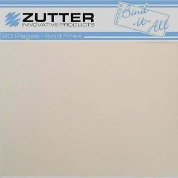 Zutter 2739 6 by 6-Inch Inner Pages, Cream, 10 Count