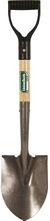AMES/TRUE TEMPER 163037900 Mini Shovel, 6" W x 8" L, Carbon Steel, 27", D-Grip Hardwood Handle