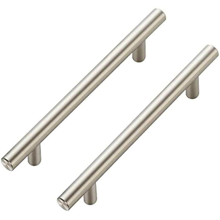 Ravinte 40 Pack 7.38 inch Cabinet Pulls Brushed Nickel Stainless Steel Kitchen Cupboard Handles Cabinet Handles, 5 inch Hole Center