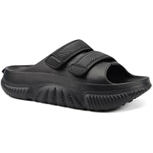 COFACE Mens Recovery Sandals Orthopedic Walking Slides for Men Adjustable Thick Cushioned Orthotic Man Plantar Fasciitis Comfort Casual Outdoor Size 7-15