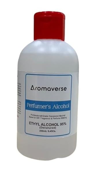 Perfumer's Alcohol - Denatured Ethanol Alcohol Base for DIY, Professional & Luxury Fragrance Making, Perfume Making Supplies for Eau de Parfum, Body Mists and Room Sprays, 8.45 Oz