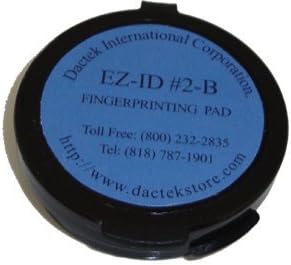Fingerprint Pad 2" Diameter, Blue, 2-Packs