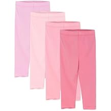 HonestBaby Baby-Girls Multipack Leggings Skinny, Flare and Cargo Pants Organic Cotton for Infant Baby Girls, Toddlers, Little Kids