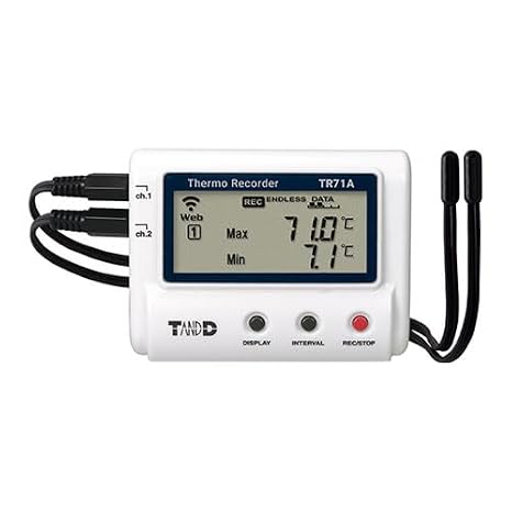 TR71A2 Bluetooth and WiFi Temperature Data Logger