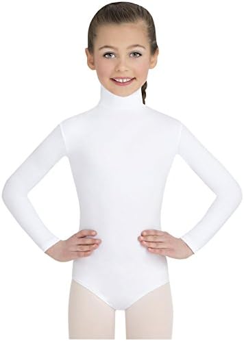 Capezio Girls Team Basic Turtleneck Long Sleeve Leotard with Snaps