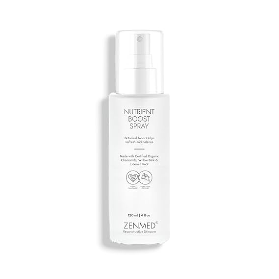 ZENMED Nutrient Boost Spray - 4 oz. Soothing Botanical Toner Made for Sensitive Irritated Skin Types Calms Redness & Nourishes Dehydrated Skin