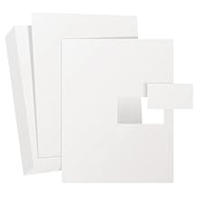 Printable Business Cards, Premium Paper, 2" x 3.5", 10 Cards Per Sheet (8.5" x 11"), Matte White, Easy Feed for Inkjet and Laser Printers, by Better Office Products (200-CT)