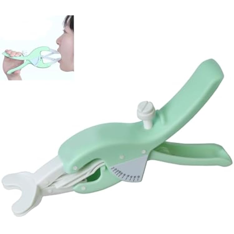 Flaring Mouth Opener, Dental Cheek Retractor with 2 Training Mode and Clear Angle Plate, Adjustable Opening Distance, for Postoperative Rehabilitation Exercises