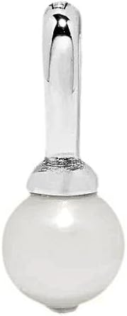 Pura Vida Harper Pearl Charm, Silver