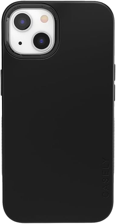 Casely iPhone 13 Case | Black on Black | Bold Protective Design | Compatible with MagSafe