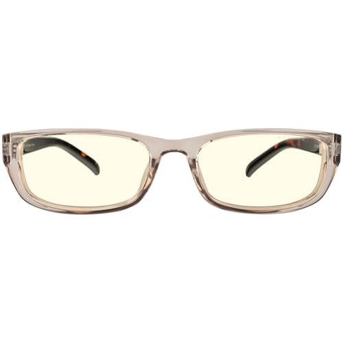 GUNNAR Womens Computer Glasses - Elin Rose Tortoise Clear Lens - Blue Light Blocking Anti Glare