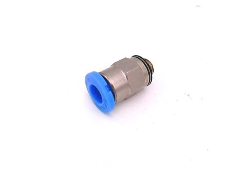 FESTO QSM-M3-4 (153303),0.95 to 6 BAR, 1.1 MM Width, 10/Pack, Connection 1: M3 External Thread, Connection 2: for 4 MM OD TUBING, MINI Size, Pneumatic Fitting, Push-in