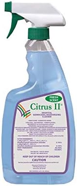 Citrus II Lavender Germicidal Cleaner W/Trigger Sprayer 22 Fluid Ounce, Blue, 22 Ounce