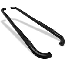 Running Board BA 3" Step Bar Black for Dodge for Dakota 2000-2004 Quad Cab Left Driver Right Passenger Side Powder Coated 2pcs