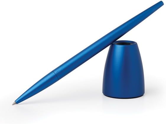 Lexon Scribalu Roller Pen On A Base Scribal Roller Pen Blue