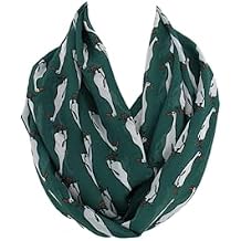 Etwoa Indian Runner Duck Pattern infinity Scarf Circle Scarf Loop Scarf