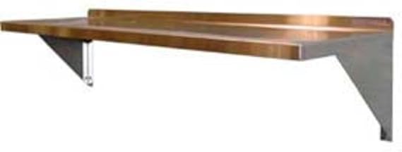 WS1272SS EZ Clean Solid Wall Mount Shelf, 72" Length x 12" Width x 12" Height