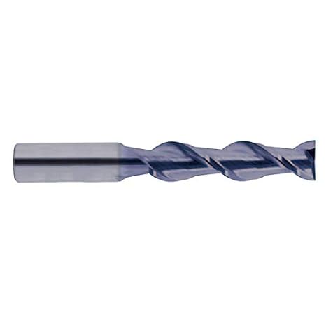 YG-1 EG522160 Carbide Alu-Power End Mill, 2 Flute, 45 Degree Helix, Long Length, TiCN Finish, 92 mm Length, 16.0 mm