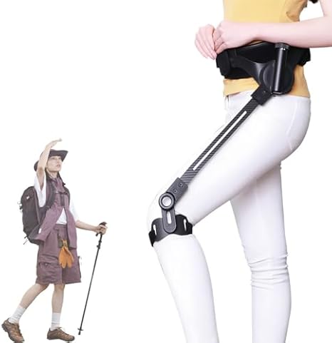 Wearable Bionic Exoskeleton for Walking & Climbing Support, Adjustable Strength, Leg Lift Aids for Adults & Elderly, Mobility Assist Device for Daily Travel & Activities