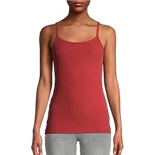 No Boundaries Juniors Ribbed Cami Tank Top- All Spice/Rust (XS (1))