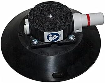 Woods Powr Grip Black 6 inch Vacuum Suction Cup Mount Base Female Thread