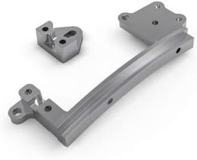 JunFac 30042 Aluminum Servo Mount Set, for BOM GS02 (Silver)