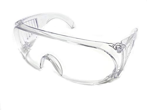 Personal protection Fit over Clear Lens goggles&Resists Impact,Double-Sides Anti Fog