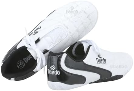 Daedo Martial Arts Shoes Synthetic Leather with Rubber Sole Lightweight Footwear for Taekwondo, Karate & Dojo Use