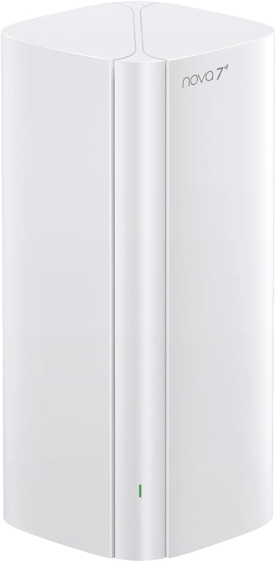 Tenda ME6 Pro Wi-Fi 7 Mesh System (BE5100 Dual-Band 2.4GHz 688Mbit/s 5GHz 4323Mbps) Wide Coverage 1x 2.5G & 2x Gigabit Ports Ethernet Backhaul MLO VPN Seamless Roaming Pack of 1
