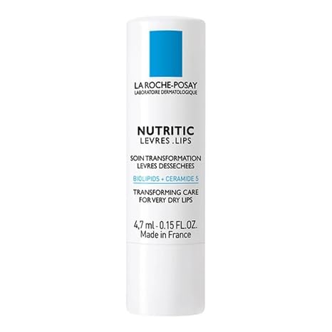 La Roche-Posay Nutritic Lip Balm for Very Dry Lips with Shea Butter, 0.15oz