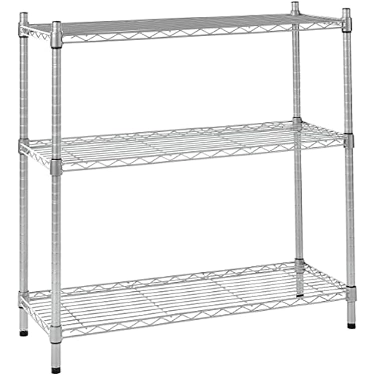 Lorell Light-Duty Wire Shelving, 14 x 36 x 36, Steel Frame, Silver