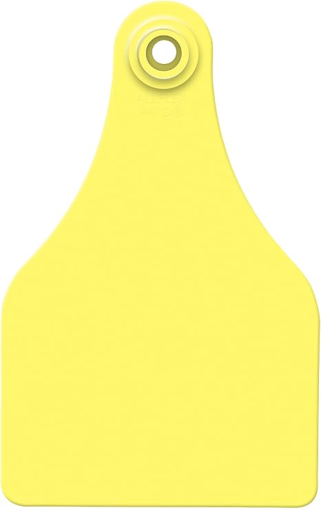 ALLFLEX USA GSXF/GSMY 319278 Ear Tag, Blank, Yellow, Super Maxi