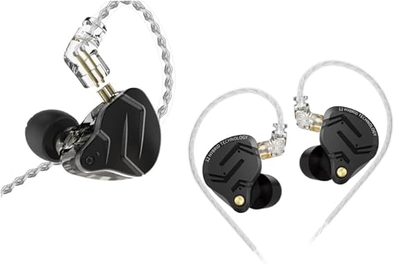 KZ ZS12 PRO X in Ear Monitor Headphones and KZ ZSN PRO X Wired Earbuds