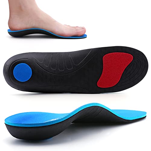 Arch Support Plantar Fasciitis Insoles for Men Women Pain Relief Orthotics Flat Feet High Arches OverPronation Orthopedic Inserts Work Boot Insoles for Standing All Day Comfort Cushioning
